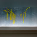 <i>Storyboard #96, 2008</i>. Linden Centre for Contemporary Arts. Etched glass, vinyl, timber, flouro lighting