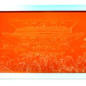 <i>Snapshot, Asakusa</i>, 2006. Red Gallery. Etched glass, aluminium, 30x 50 x 8cm