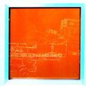 <i>Snapshot, Make An Offer</i>, 2006. Red Gallery. Etched glass, aluminium, 50x 50 x 8cm
