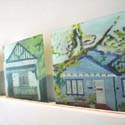 <i>Houses I have lived in</i>, 2012. oil on perspex, each square is 20 x 20cm