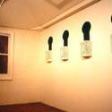 <i>Harem 3</i>, 1996, wide. Stripp Gallery. Plaster, paint, duratran. Dimension variable