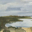 <i>Swamp study #2</i> 2024, Oil on board, 15x 30cm