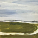 <i>Swamp study #4</i> 2024, Oil on board, 15x 30cm